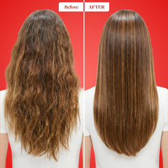 Voir Haircare Hyaluronic Acid Shampoo on hair shows frizz control and shine