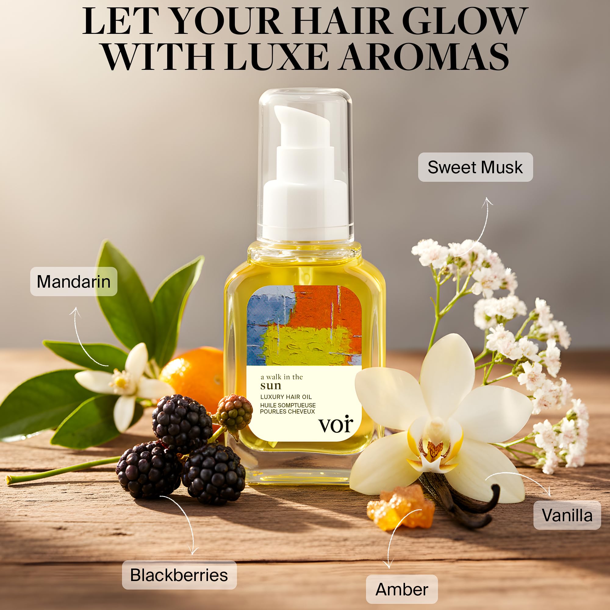 Voir Haircare Lightweight Absorption demonstrates quick-drying oil for daily use