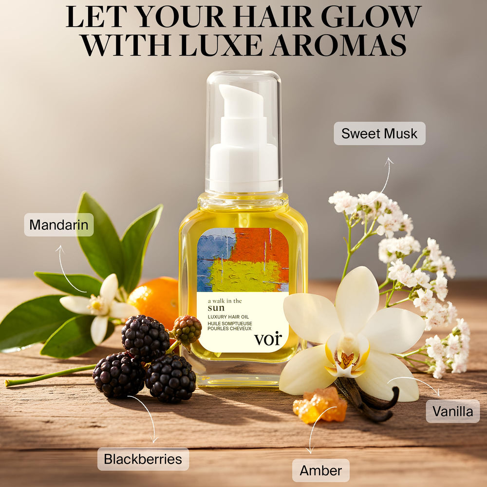 Voir Haircare Lightweight Absorption demonstrates quick-drying oil for daily use