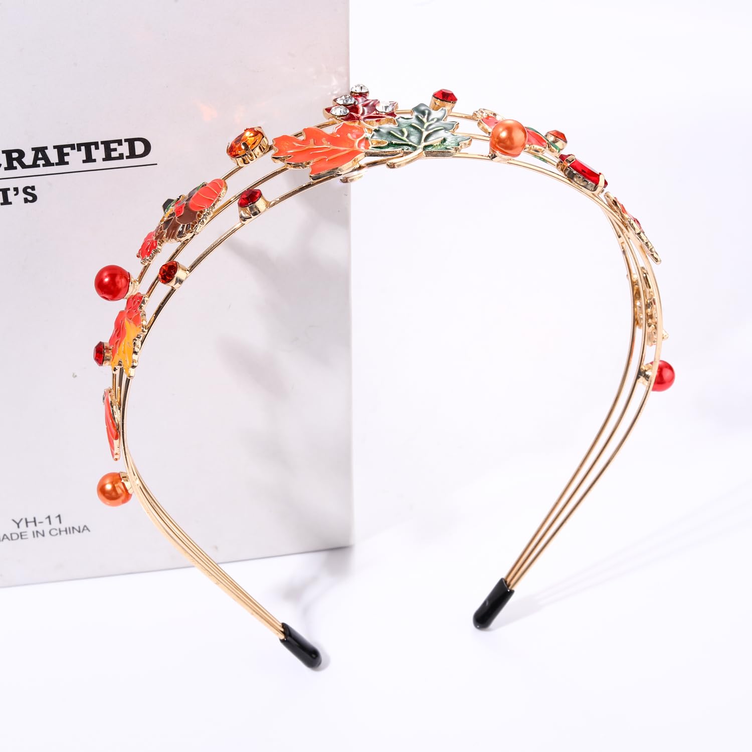 Vokone multi-layer crystal headband for eye-catching outfits.