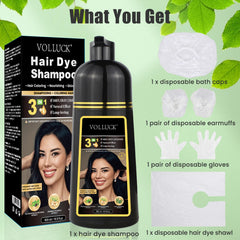 VOLLUCK Hair Dye Shampoo shiny soft finish after color
