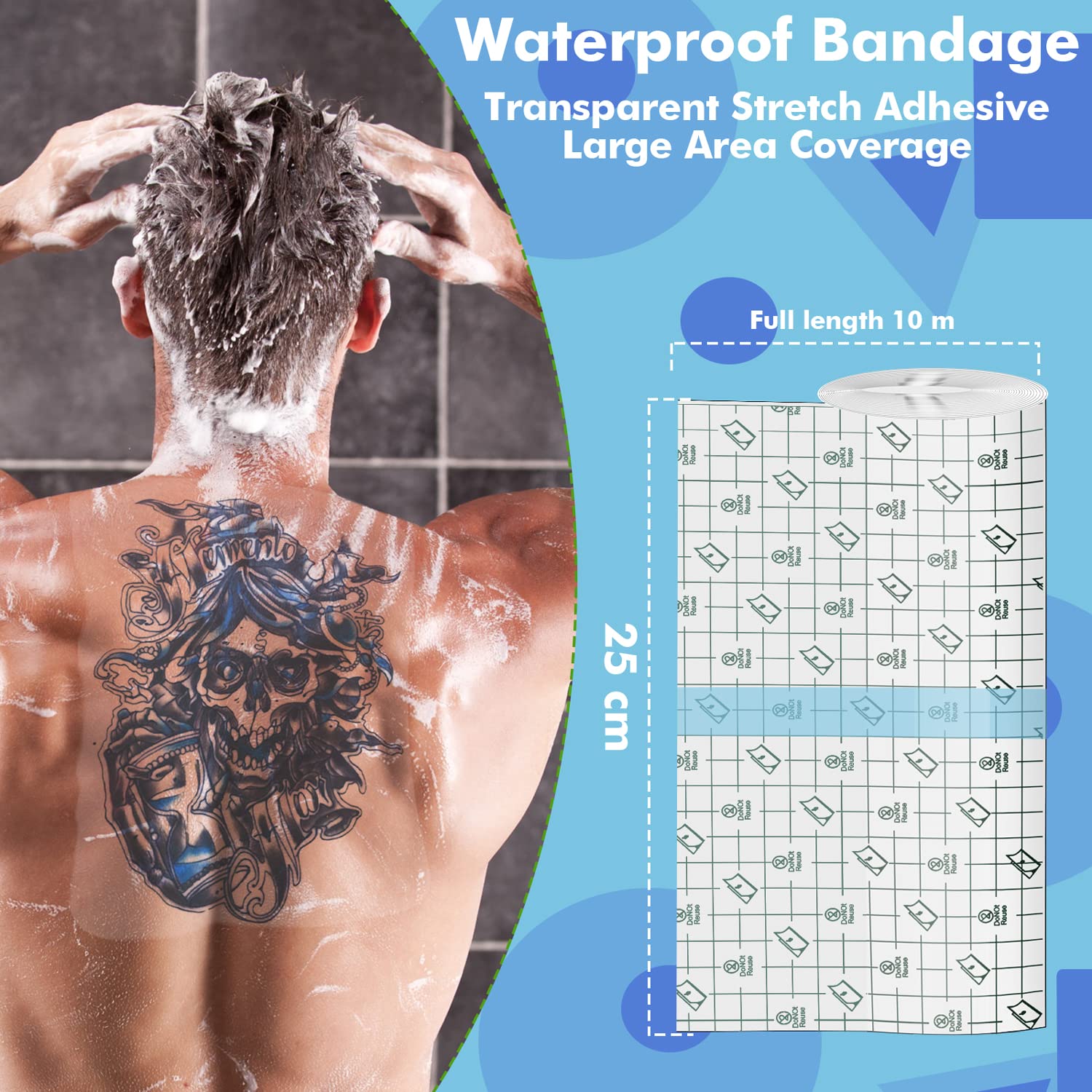 VOOVAO second-skin bandage remains flexible on active daily wear.