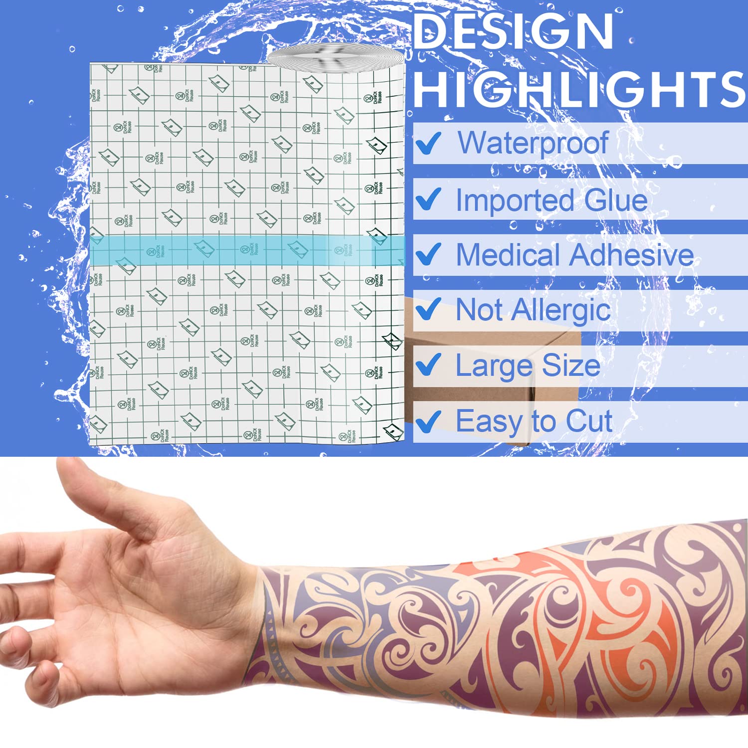PE protective layer keeps skin comfortable under clothing.