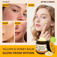 VREKEF shea butter cream swatch demonstrates deep hydration without grease.