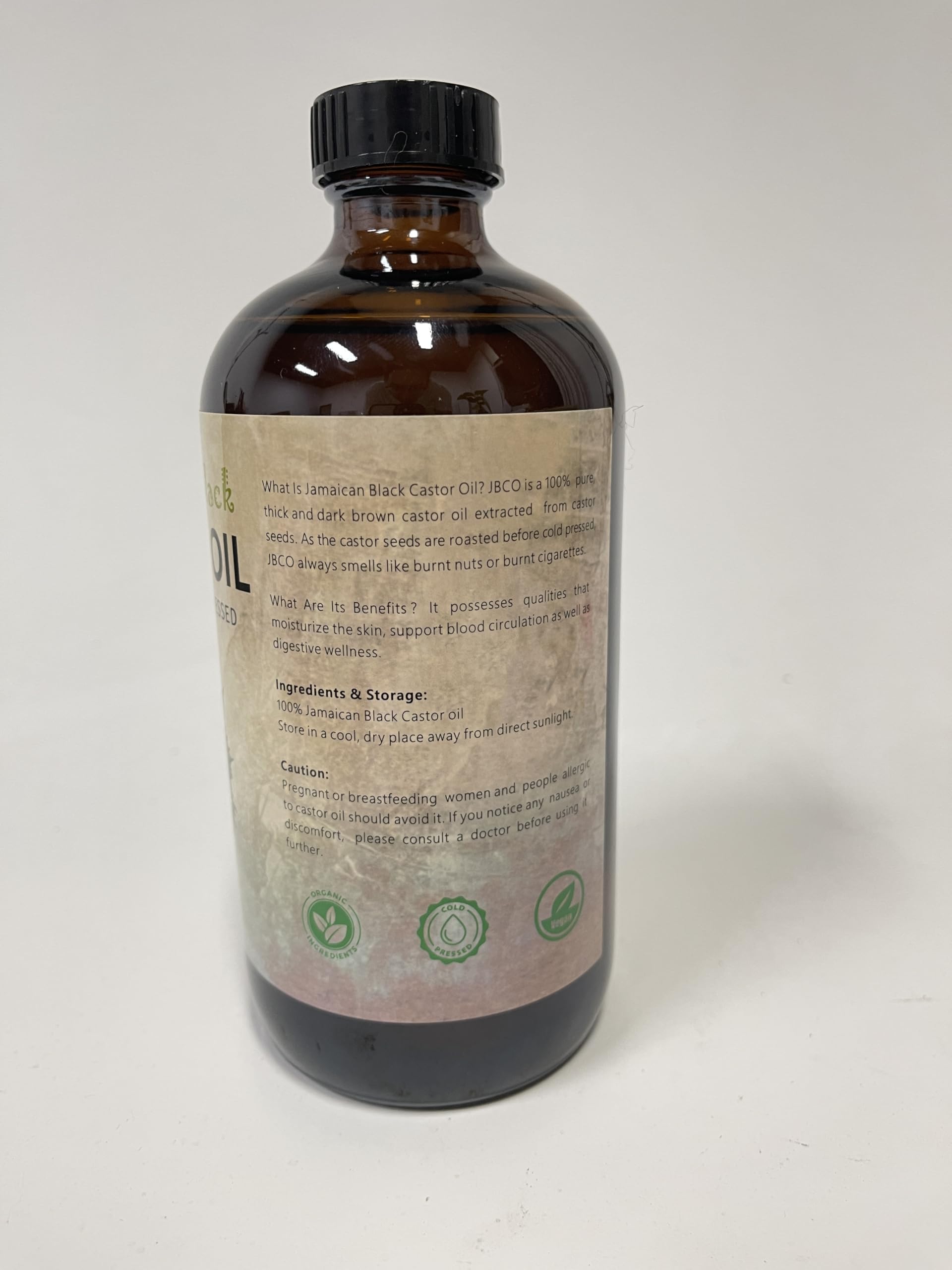 VRJEUGO Jamaican Black Castor Oil for hair, skin, and nails in daily routine.