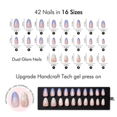 Full VSALON nail tool kit included for at-home application.