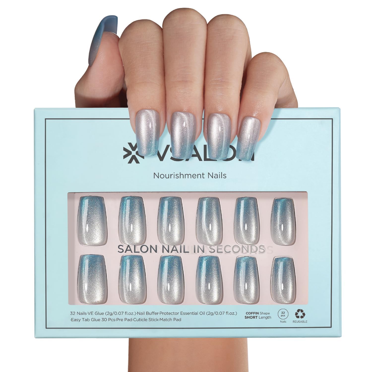VSALON Gap-Free Fit helps prevent lifting during daily activities.