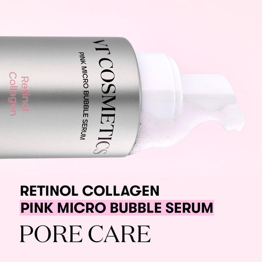 VT COSMETICS Bubble Serum foamy texture close-up.