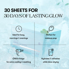 Morning routine image shows hydration boost and natural glow before makeup.