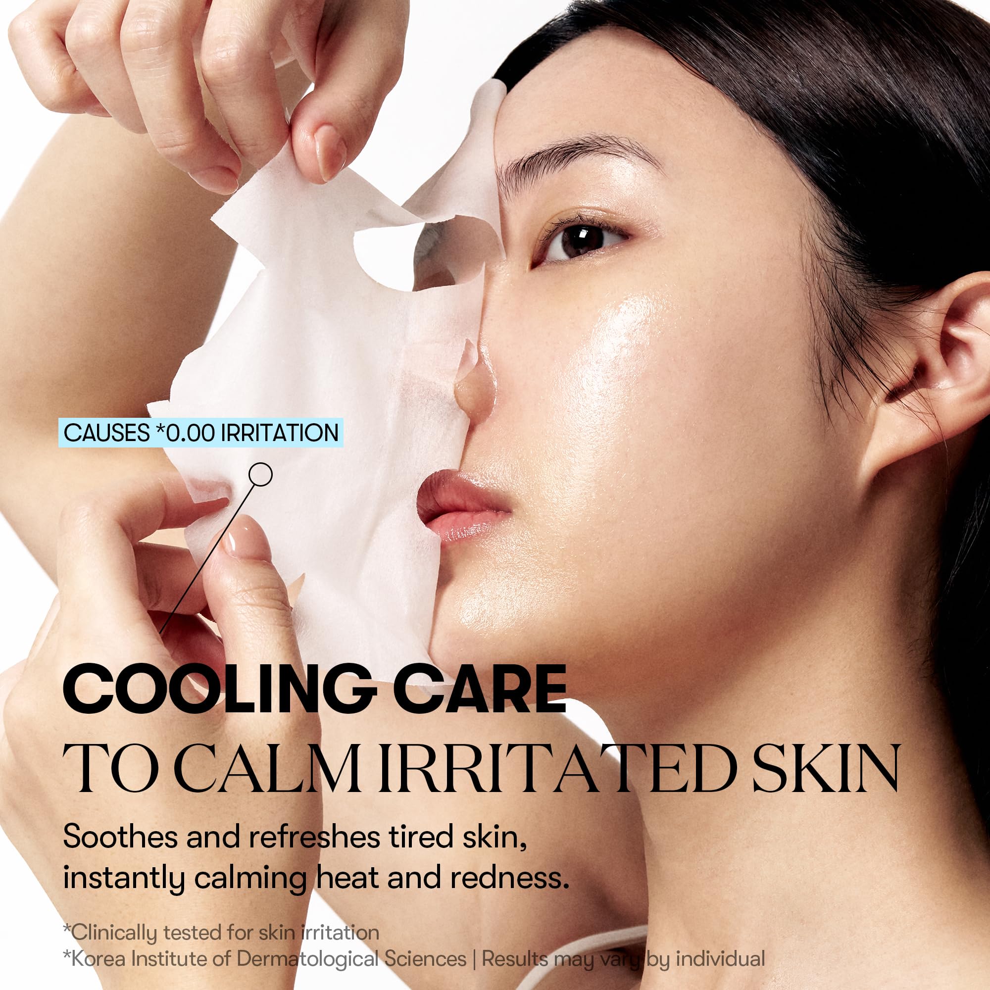 Resealable box with built-in tweezers keeps masks convenient and hygienic.