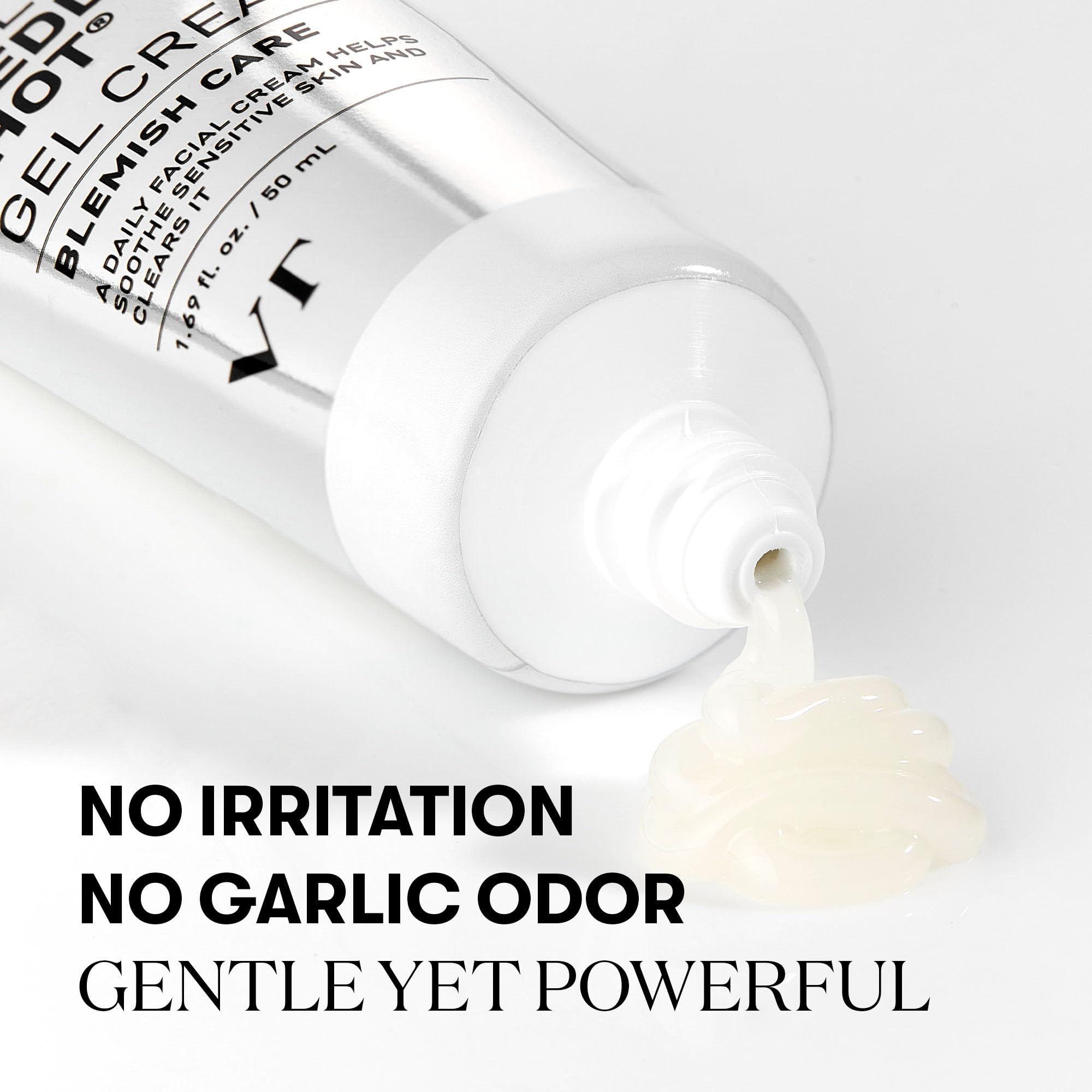 VT COSMETICS Garlic AC Reedle Shot Gel Cream bottle pour for easy daily application