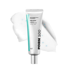 VT COSMETICS PDRN Cream bottle close-up highlighting glow-ready hydration.