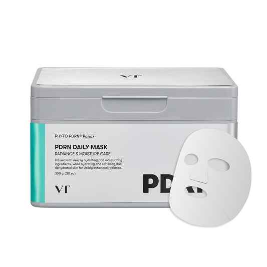 VT COSMETICS PDRN Daily Mask box front shows premium packaging for daily hydration.