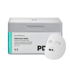 VT COSMETICS PDRN Daily Mask box front shows premium packaging for daily hydration.