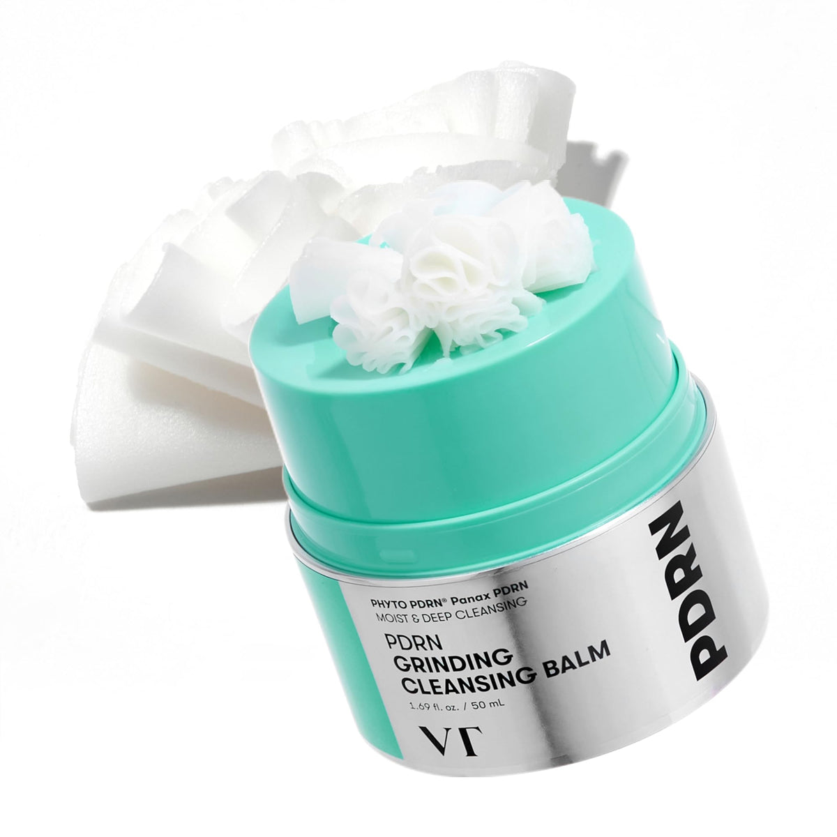 VT COSMETICS PDRN Grinding Cleansing Balm twist-up grinder for mess-free, hygienic cleansing