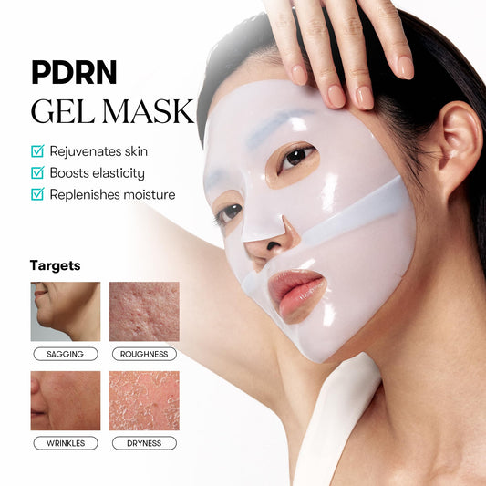 VT COSMETICS PDRN Hydrogel Mask uses plant-based PDRN for gentler absorption.