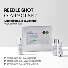 VT COSMETICS Reedle Shot 100 bottle highlights gentle start for improved absorption.