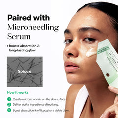 VT COSMETICS Reti-A Reedle Shot 100 mask worn on the face for even delivery