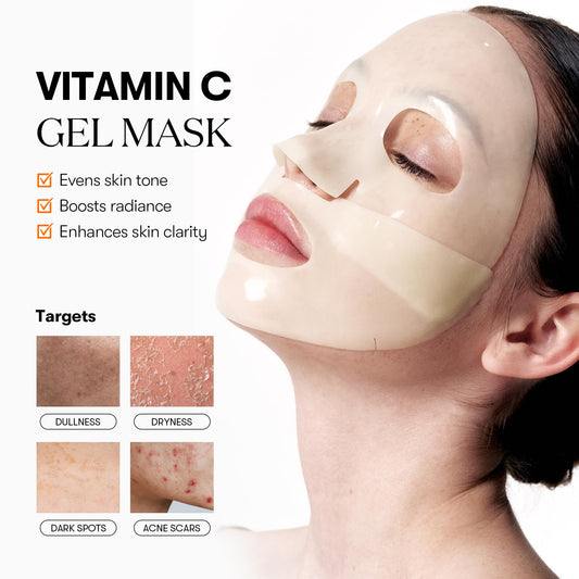 VT COSMETICS Vita-Light Reedle Shot hydrogel-sheet-closeup shows comfortable, skin-hugging coverage.