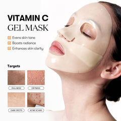 VT COSMETICS Vita-Light Reedle Shot hydrogel-sheet-closeup shows comfortable, skin-hugging coverage.