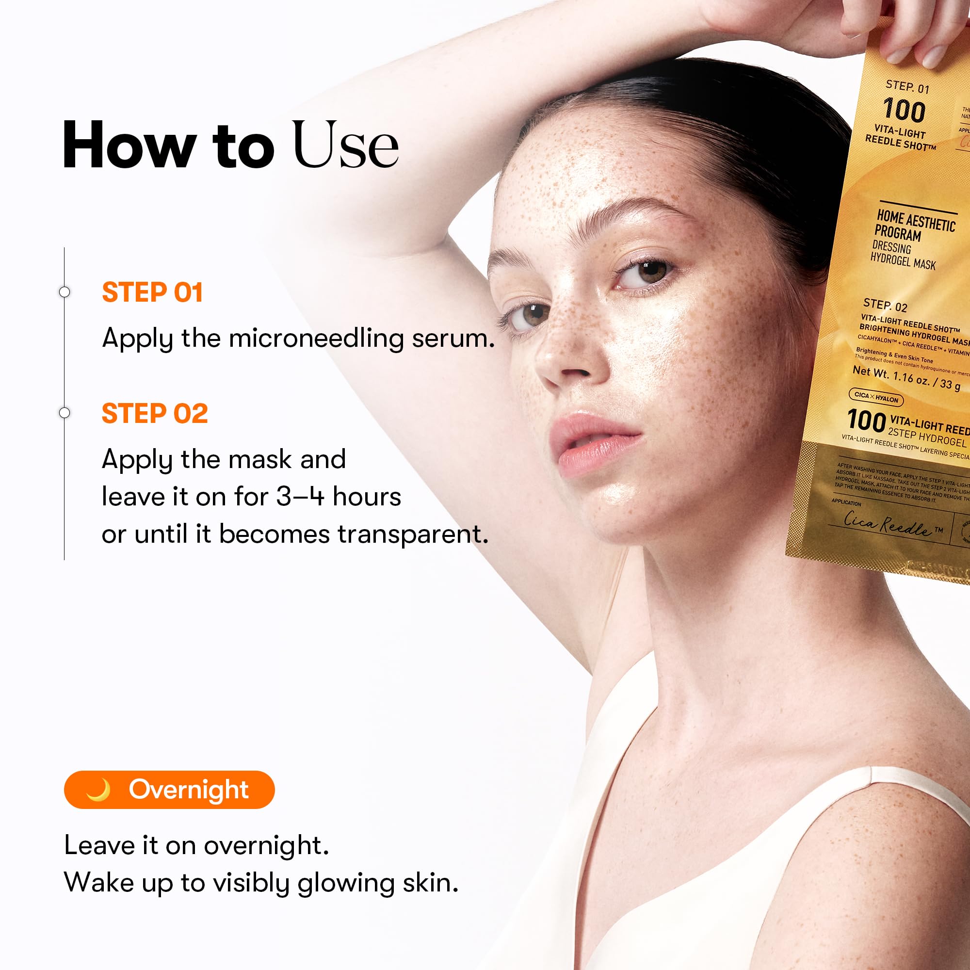 VT COSMETICS Vita-Light Reedle Shot skin-hugging-structure ensures even delivery of brightening actives.