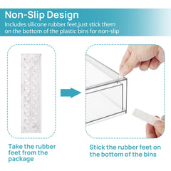 Vtopmart silicone non-slip pads keep the organizer stable during use