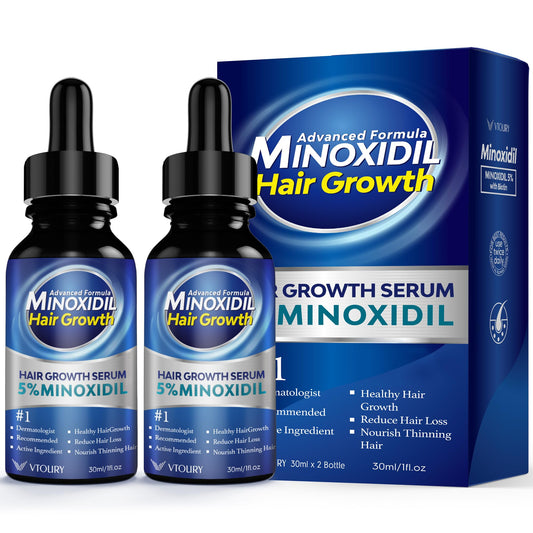 VTROUY Minoxidil bottle drops for precise scalp application in thinning areas