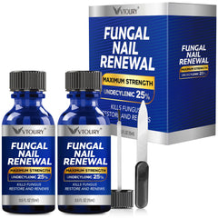 VTROUY toenail fungus treatment bottle front signaling strength for clearer nails.