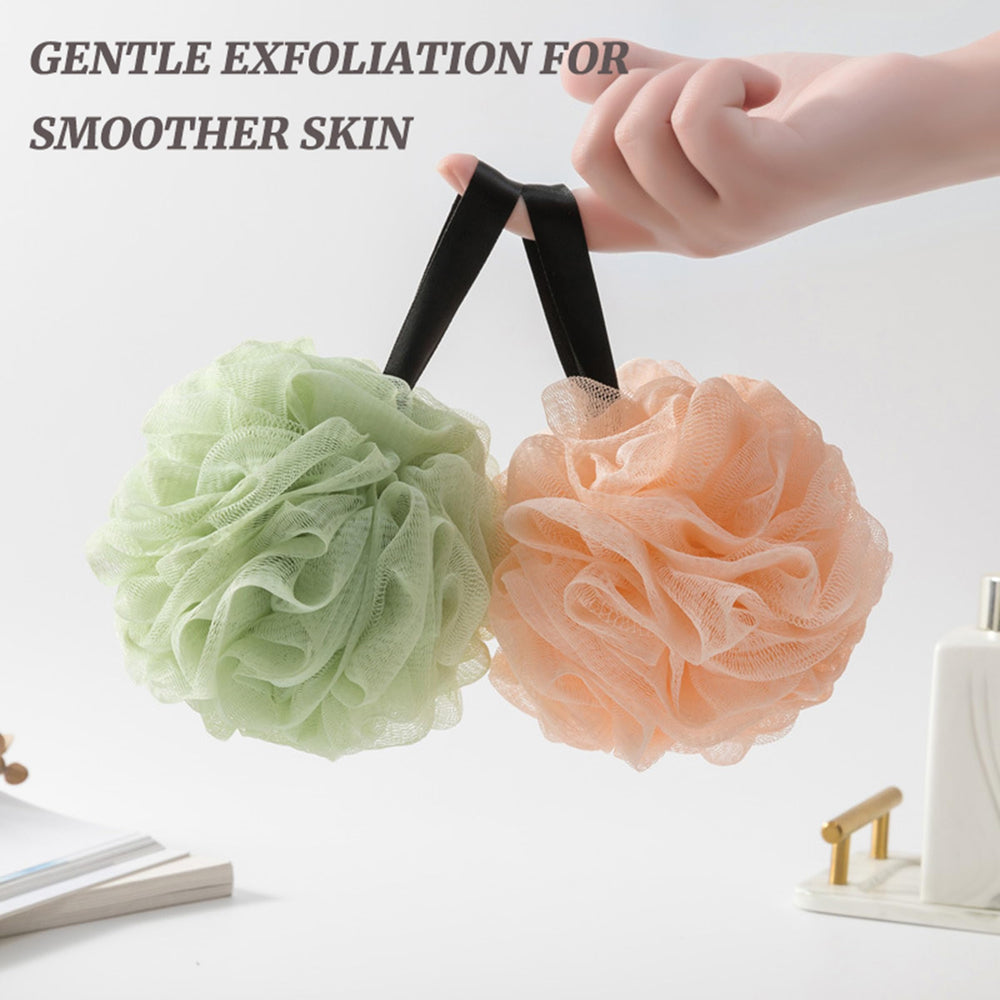 VVmotes loofah sponges in Peacock Green for refreshing exfoliation