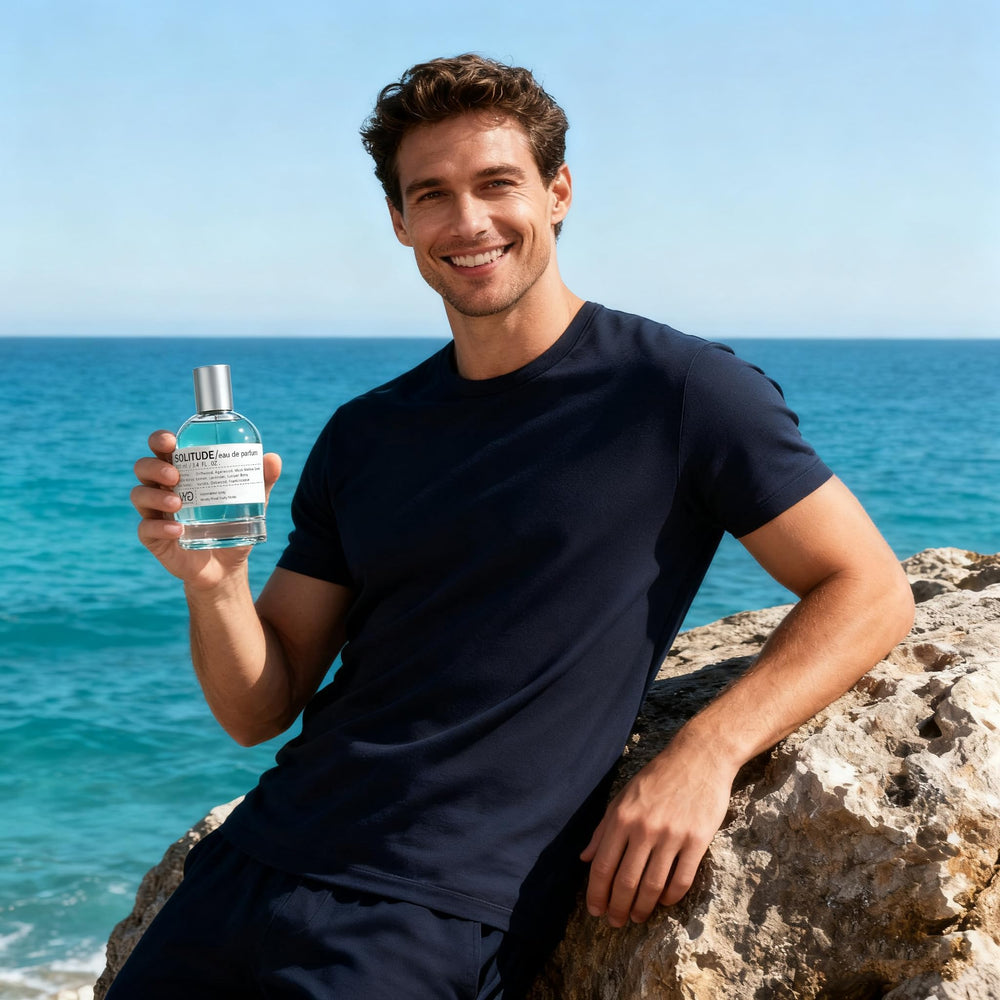 VYG for Men oud accent and woody cap scene, perfect for evening dates.