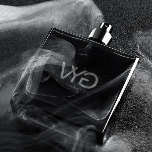 VYG Pheromone Cologne on skin showing alpha aura and confidence