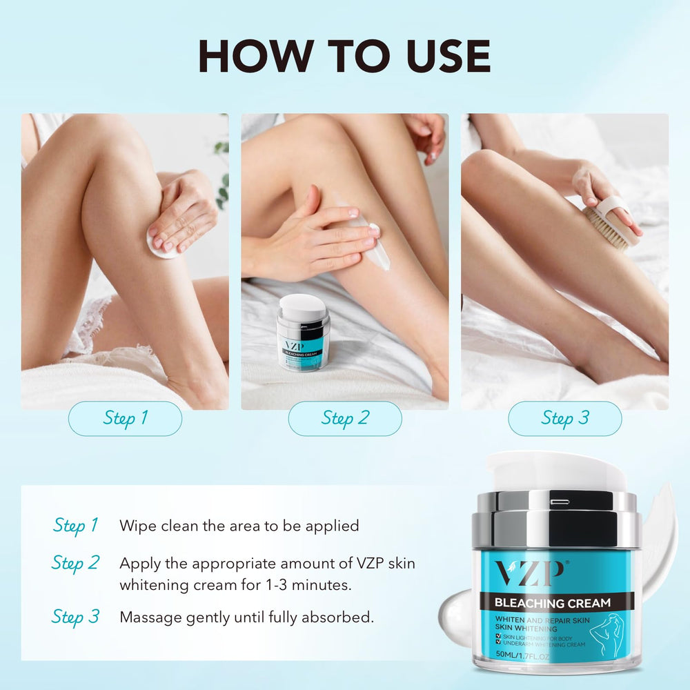 VZP Dark Spot Remover for inner thigh application hydrates and addresses darker patches