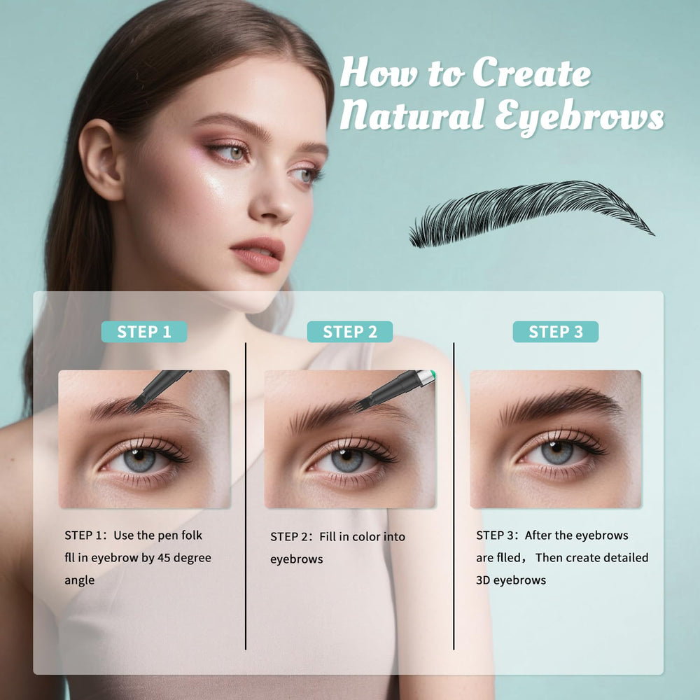 W3W angled brush detail for shaping and defining brow arches