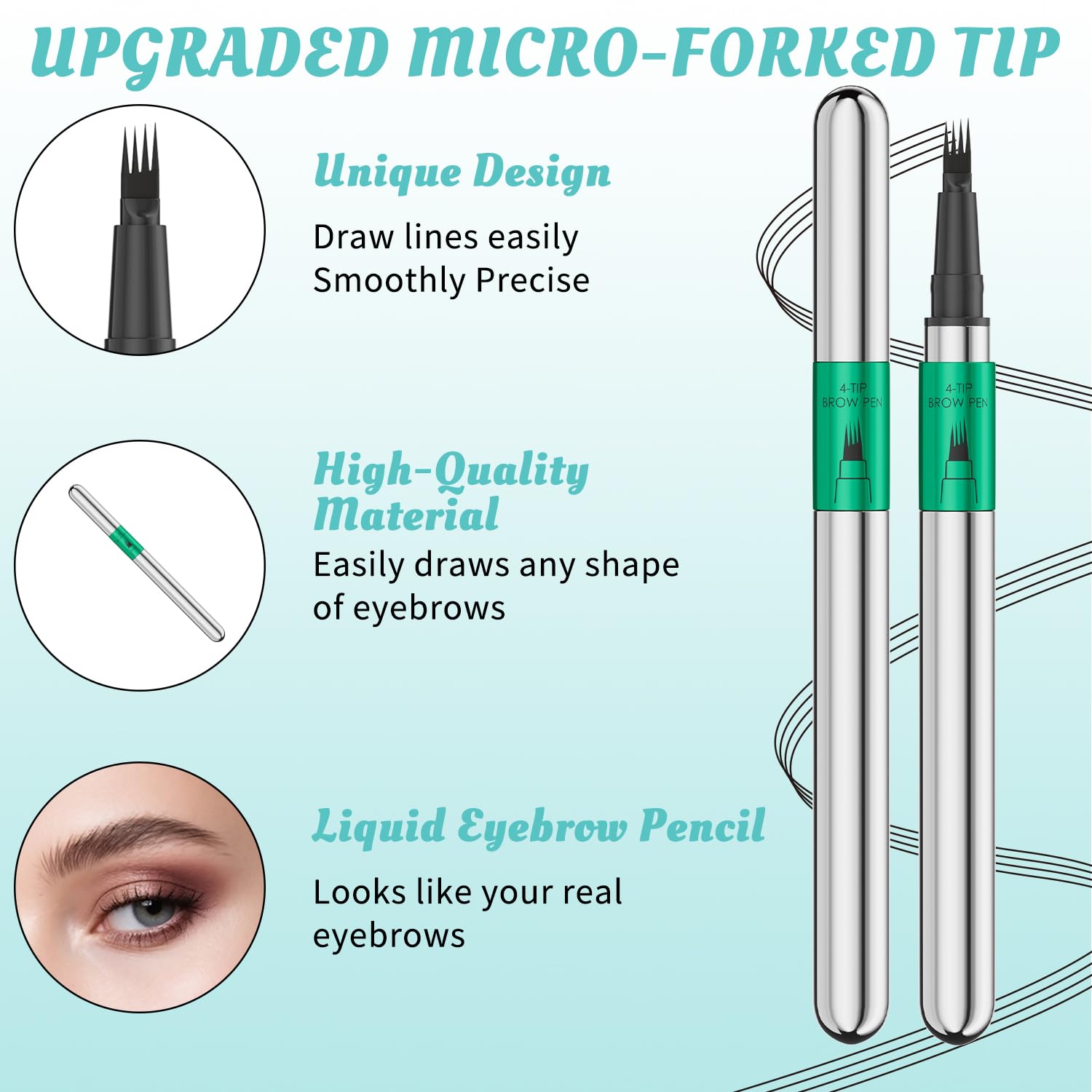 W3W closeup of quad micro‑fork tip demonstrating precise hair‑like strokes
