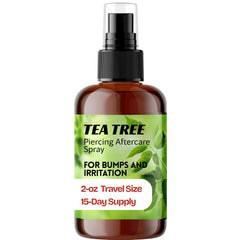 Wacan Advanced Tea Tree Piercing Spray bottle pour for quick, cooling relief.