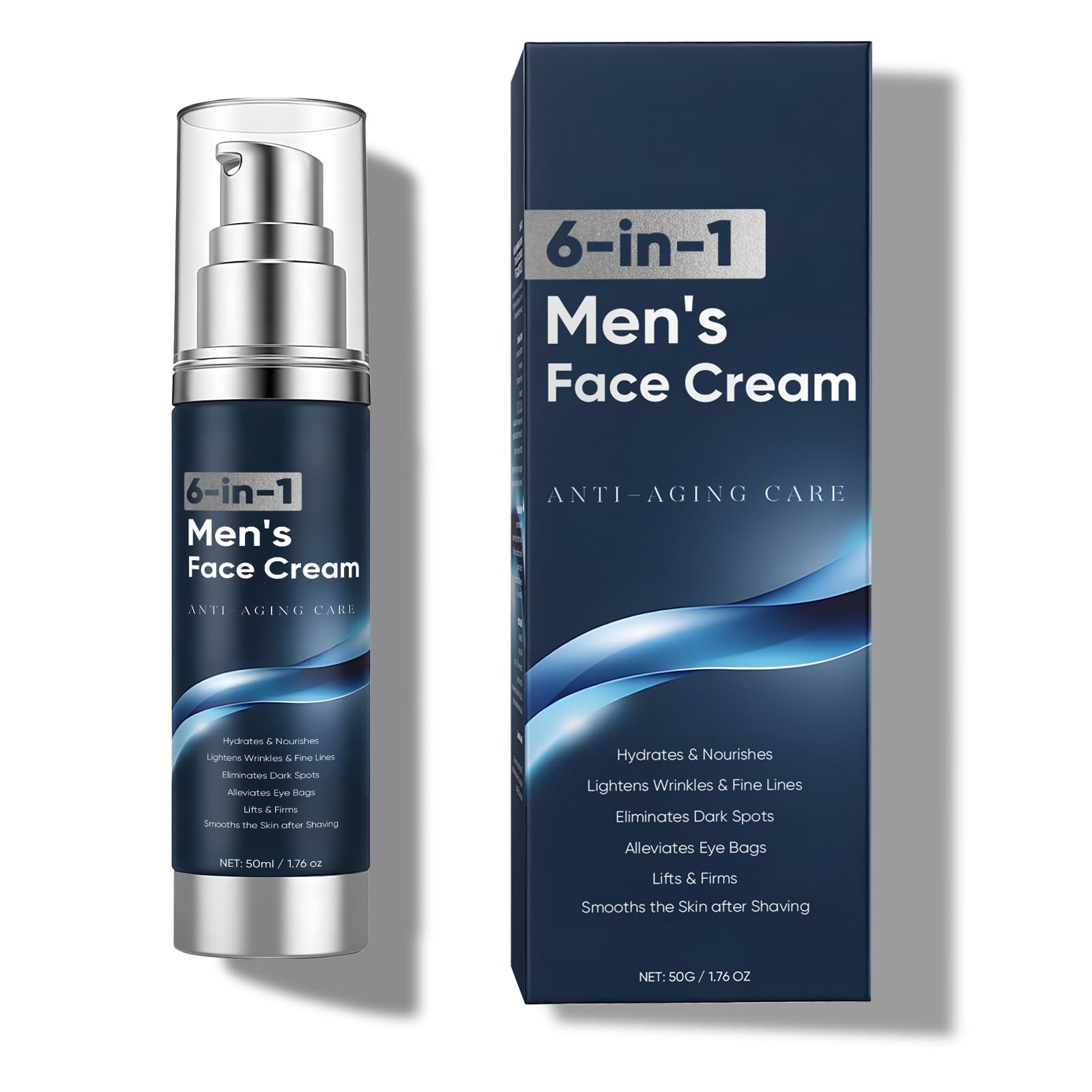 WAESKI 6-in-1 face cream jar close-up showing daily hydration and smoothing potential.