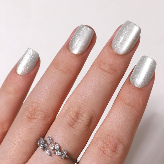 Close-up of WAFOLOZE nails showing a glossy, durable finish
