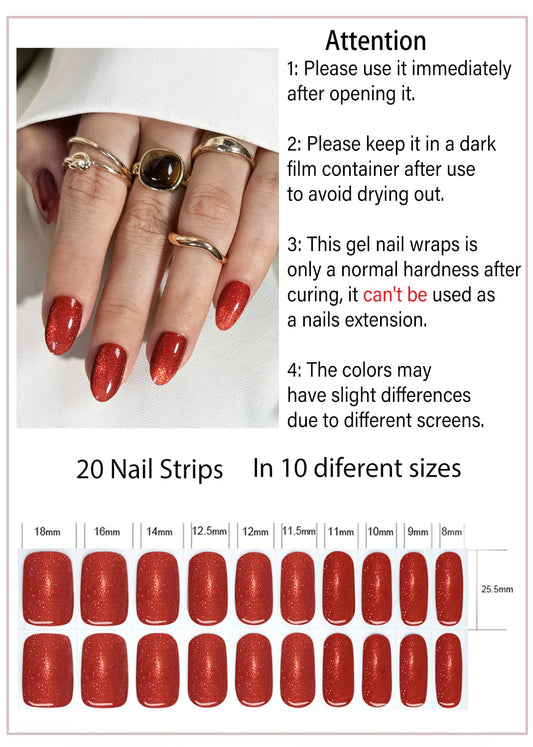 Wahrshei UV nail art stickers kit for quick DIY nails with file and seal strip