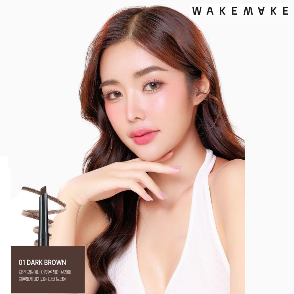 WAKEMAKE Natural Hard Brow Pencil built-in-sharpener keeps brows sharp and ready