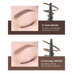 WAKEMAKE Natural Hard Brow Pencil two-pencil set provides consistent color and control