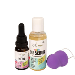 Wally's Natural Kids Ear Oil bottle for gentle, alcohol-free ear care and daily soothing.