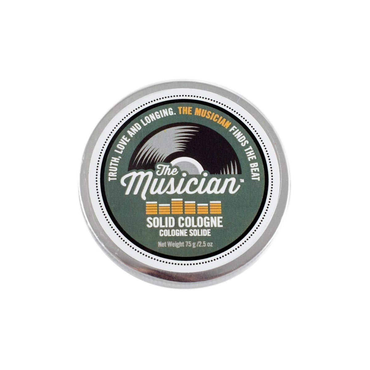 Walton Wood Farm The Musician solid cologne in a compact tin for travel-ready freshness.