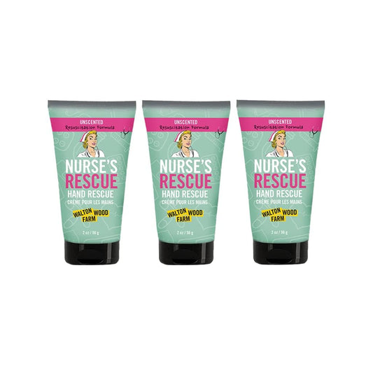 Walton Wood Farm Nurse's Rescue hand cream 2-oz nourishes dry hands for daily comfort.