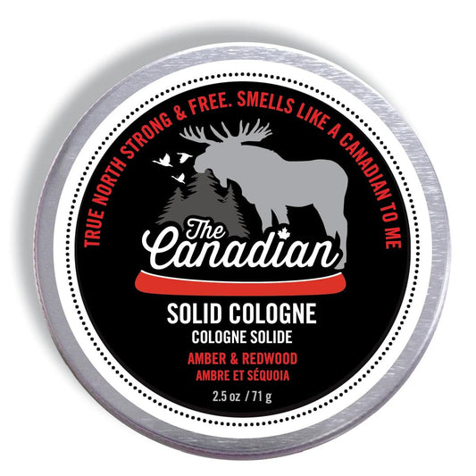 Walton Wood Farm Solid Cologne Canadian tin, portable aroma for on-the-go freshness.