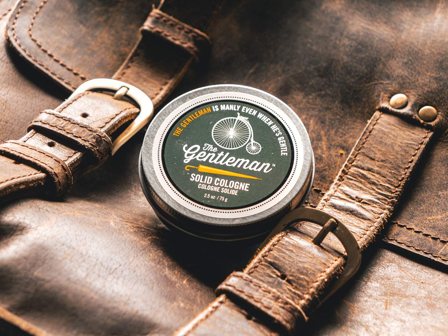 Walton Wood Farm The Gentleman solid cologne scent blends citrus and mahogany for everyday appeal.