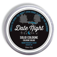 Walton Wood Farm solid cologne date night tin for portable fragrance on the go.