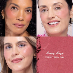 Wander Beauty Berry Busy compact closed for on-the-go color.