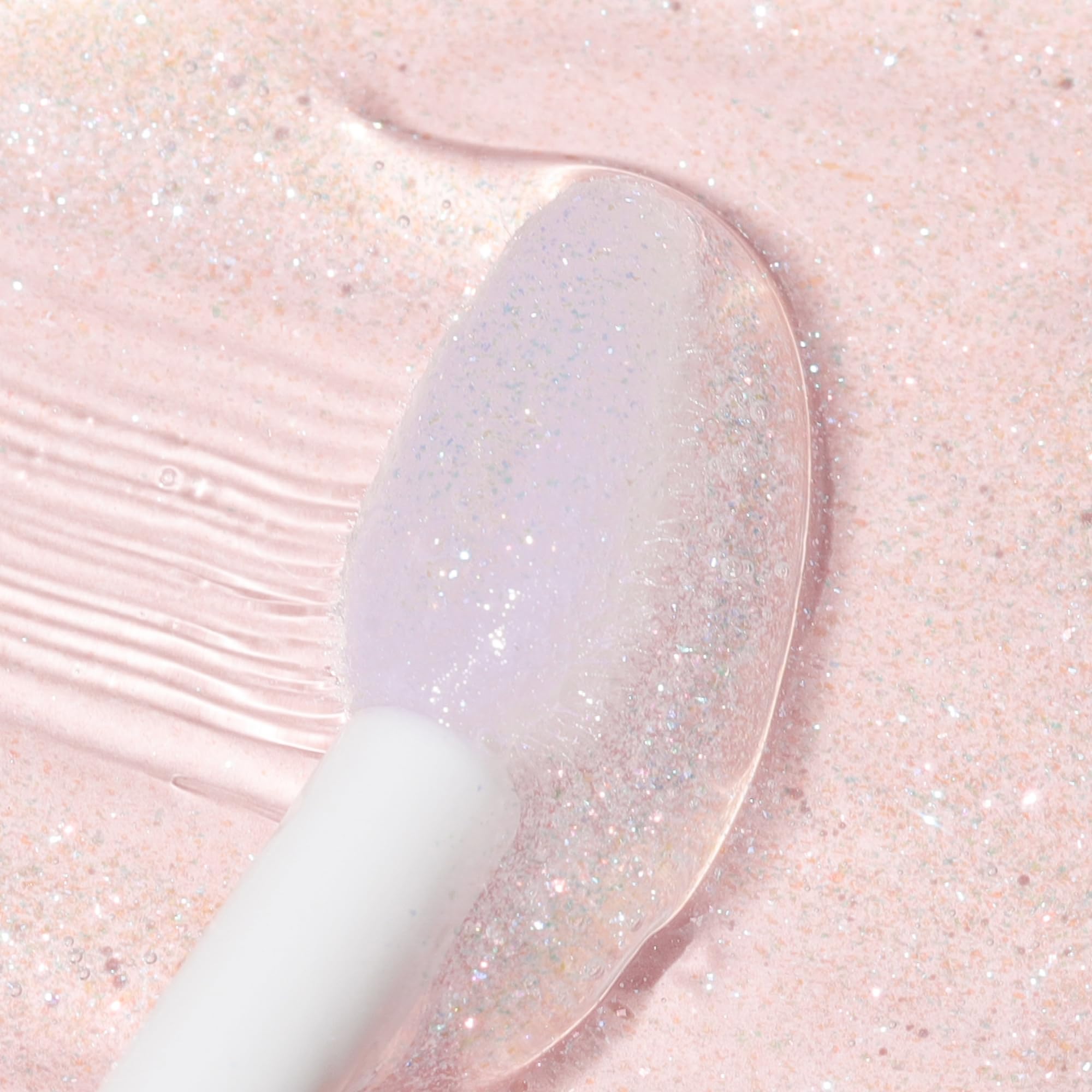Wander Beauty Lip Retreat Oil Oasis Glow applicator swatch showing a glossy tint