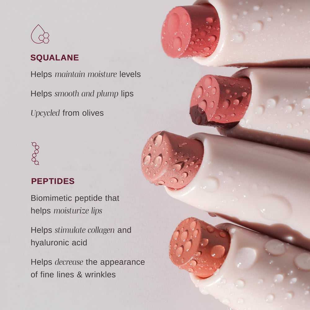 Lipliner tip close-up shows fine-point for defined edges