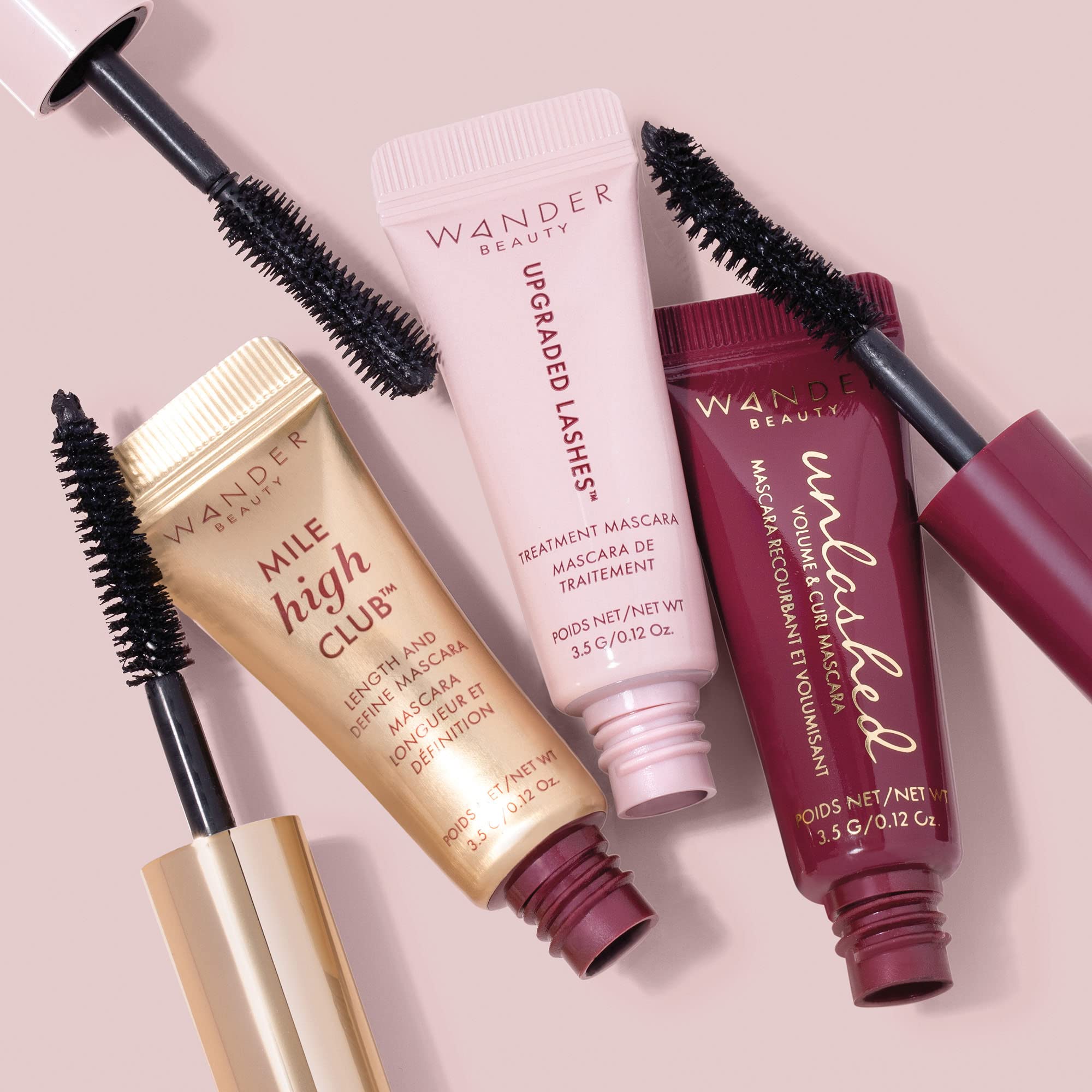 Wander Beauty Upgraded Lashes thickening wand showing volume